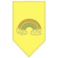 Unconditional Love Rainbow Rhinestone Bandana Yellow Small UN849281